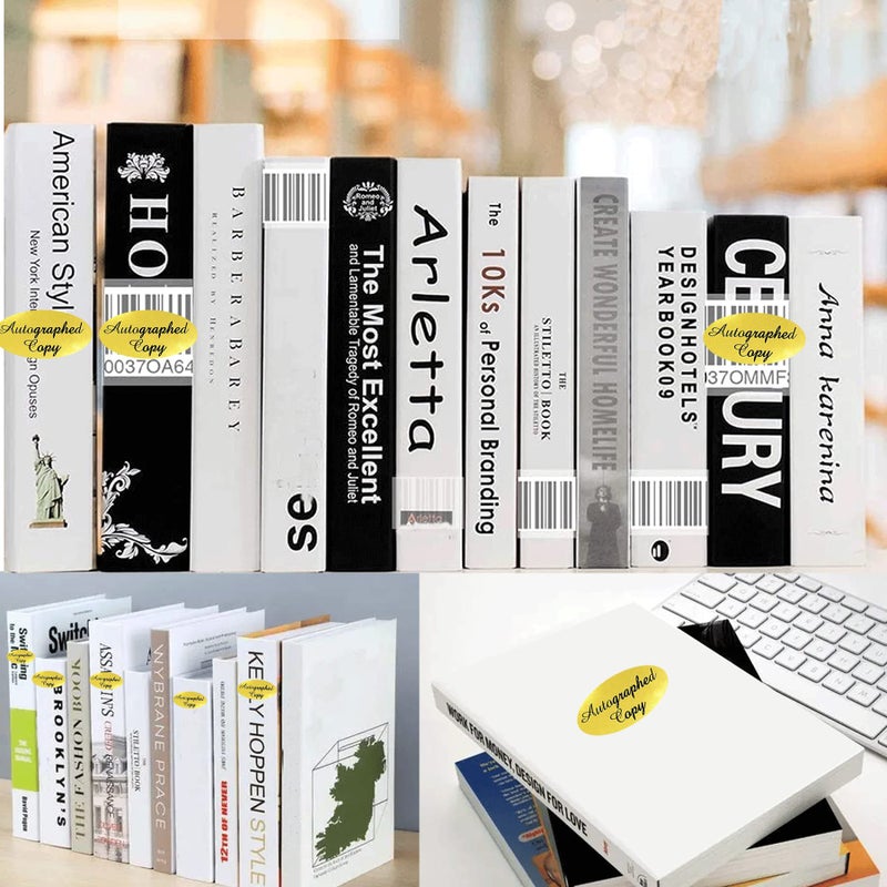 wootile 1008 PCS 'Autographed Copy' Stickers-1 x 2Inch Oval Gold Foil Labels Gold Foil Autographed Sticker Autographed by The Author Stickerss Oval Autographed Copy Stickers For Paperback Books Novels Signing - Image 5